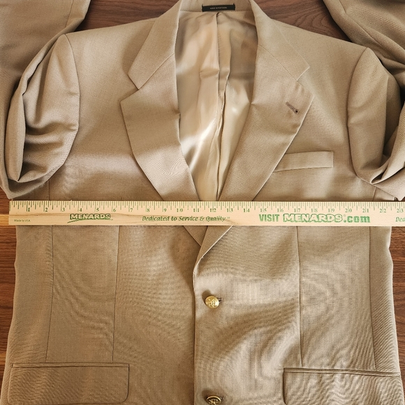 Jack Nicklaus Wool Blend Mens 2 Button Single Vent Fully Lined Blazer 43L - Picture 13 of 16